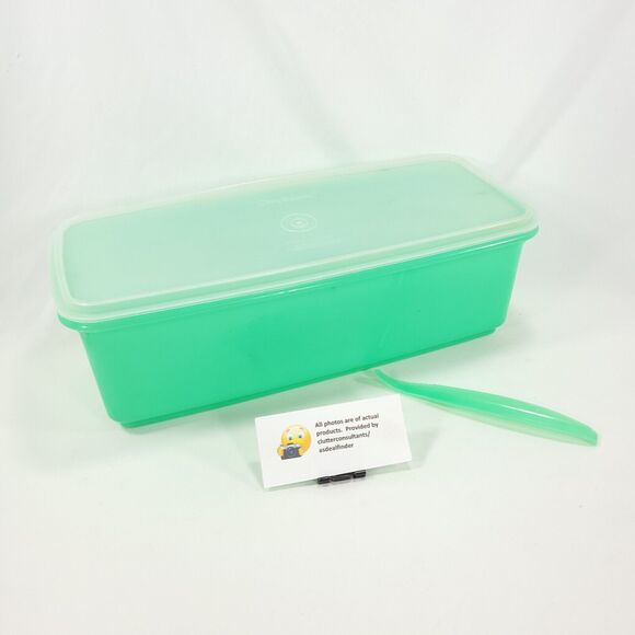 Vintage Tupperware #782 3-pc Vegetable Crisper w/ Corer Jadeite Green - Picture 1 of 6